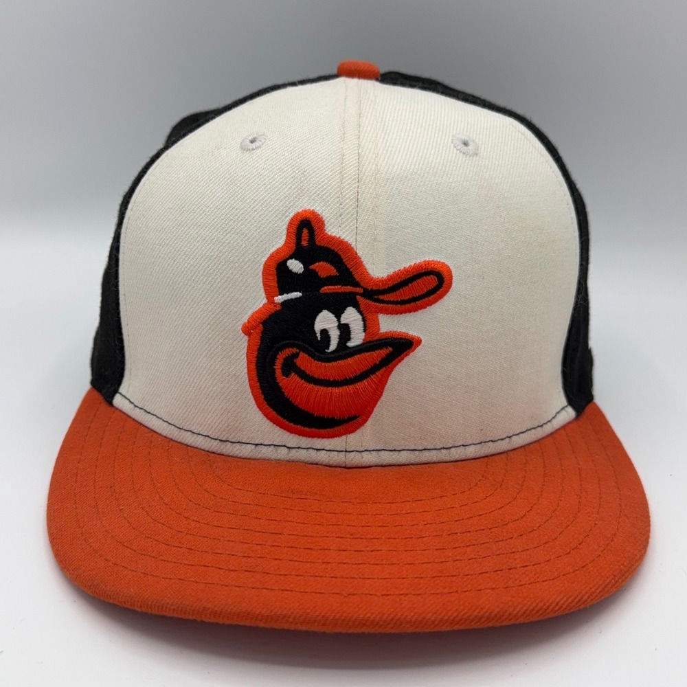 New Era 59FIFTY Baltimore Orioles Cooperstown Fitted Hat Size 7 1/4 Wool Blend